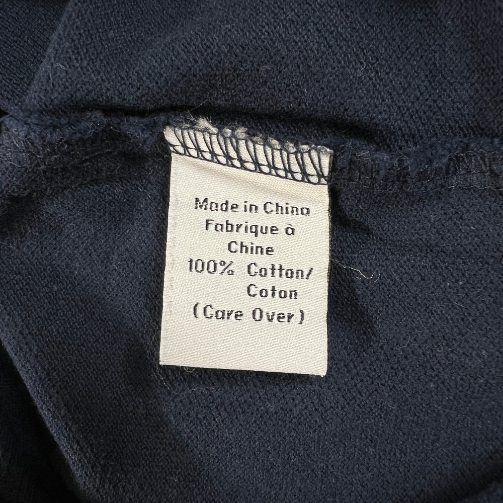 Calvin Klein Jeans Polo Shirt Mens L Navy Blue Classic Cotton Short Sleeve NWT - Picture 7 of 10
